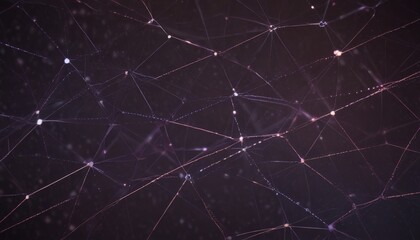 Poster - a close-up view of a spider web, with numerous interconnected lines and small dots representing the web's intricate structure. The background is dark, creating a stark