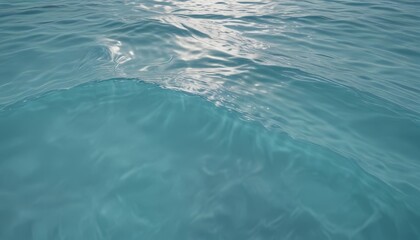 Poster - a serene view of a calm body of water, with the surface appearing as a light blue color. The water is rippled gently, creating a sense of tranquility and reflecting the sunlight.