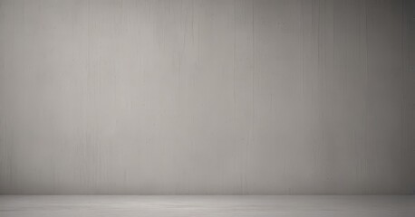 Poster - A plain, gray wall with a horizontal line running across it.