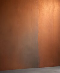 Aufkleber - a textured wall with a gradient of warm colors, transitioning from a deep orange at the top to a lig