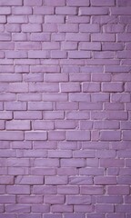 Aufkleber - A close-up view of a purple brick wall, with the bricks arranged in a uniform pattern and displaying a slight texture.