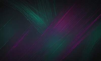 Leinwandbilder - a dark background with diagonal lines of varying colors, including green, purple, and pink, creating a dynamic and abstract visual effect.