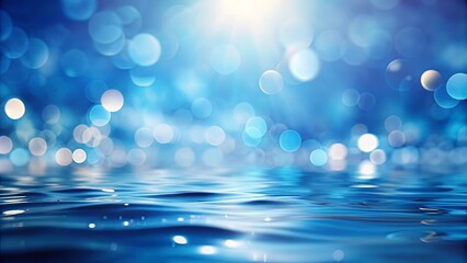 Wall Mural - Blurred blue background for a serene and calming effect