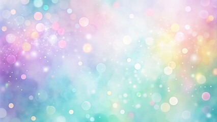 Wall Mural - Watercolor pastel blend wallpaper with shimmering dots and 'Happy Easter' text overlay