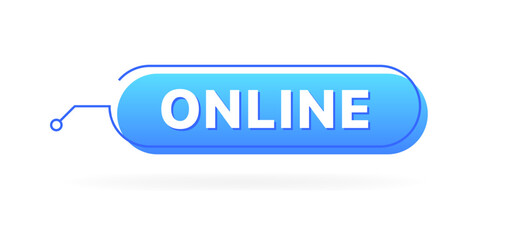Poster - Online set icons. Flat style. Vector icons.