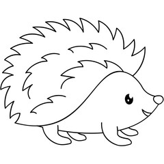 Wall Mural - Hedgehog Icon