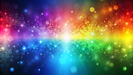 Wall Mural - Abstract rainbow background with blurred gradients and iridescent particles