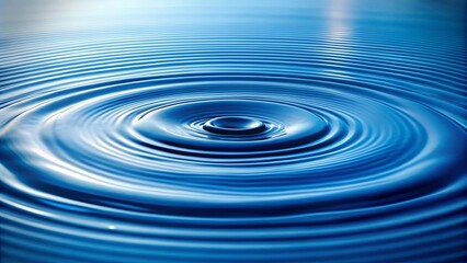 Wall Mural - Simplified water ripple pattern with smooth curves and gentle movement