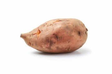 A fresh Sweet potato isolated on white