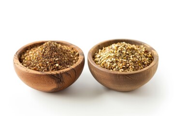 Wall Mural - A fresh Za'atar and Za'atar Power isolated on white