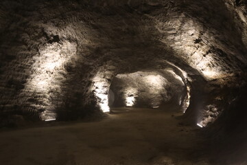 Beautiful view of Salt Cave in Cankiri, Turkey.