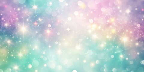 Wall Mural - Ethereal pastel textured wallpaper with twinkling particles