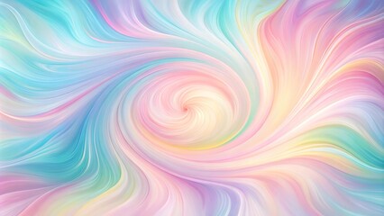 Wall Mural - Abstract background with mesmerizing swirls of soft pastel colors