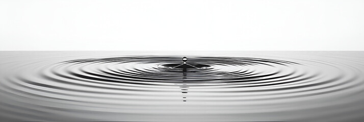 Wall Mural - Water Drop Ripples Abstract Background