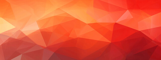 Poster - An abstract background of warm red and orange geometric shapes, creating a vibrant and dynamic visual effect that adds energy to any design.