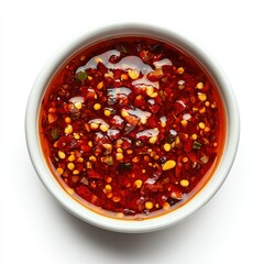 Wall Mural - Sweet Chili Sauce on white background