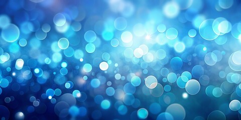 Wall Mural - Refined blue and azure bokeh background with smooth gradients