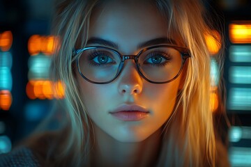  AI cyber security concept. Diverse IT specialist team analyzing artificial intelligence online risk threats to consumer data & privacy. Software developers coding & ethical hacking in dark office 