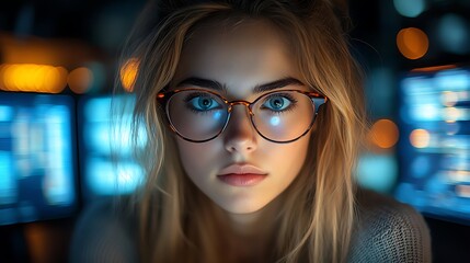  AI cyber security concept. Diverse IT specialist team analyzing artificial intelligence online risk threats to consumer data & privacy. Software developers coding & ethical hacking in dark office 
