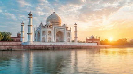 The Taj Mahal at Sunrise