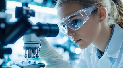 Poster - Researchers Exploring Quantum Laser Technology in Advanced Laboratory Setting
