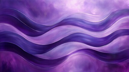 Poster - Abstract purple wavy lines on textured background