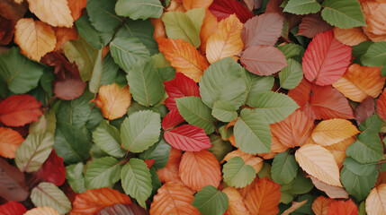 Canvas Print - autumn leaves background