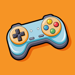 game joystick controller gamepad vector illustration