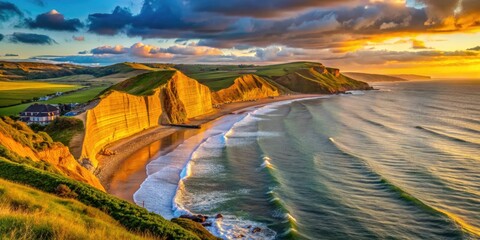 golden hour west bay scenic coastline