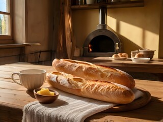 delicious baguette bread