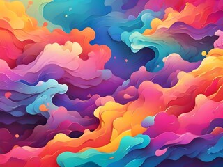 Wall Mural - abstract colorful background