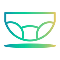 Wall Mural - underwear Line Gradient Icon