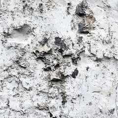 Wall Mural - White Painted Cracked Wall Texture