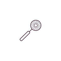 Poster - skimmer outline icon. Linear vector from kitchen concept. Thin line skimmer icon isolated on white background
