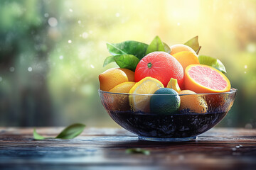 fresh lemons in a bowl