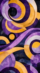 Poster - abstract geometric artwork with vibrant circles