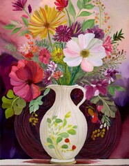 vase with flowers