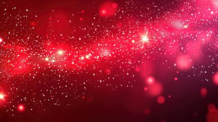 merry christmas sparkle red banner design template