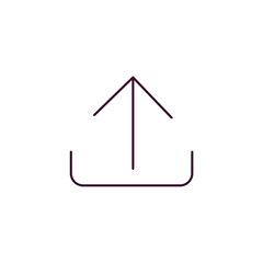 Aufkleber - looping arrows outline icon. Linear vector from user interface concept. Thin line looping arrows icon isolated on white background