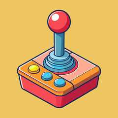 Wall Mural - vector illustration of joystick controller game