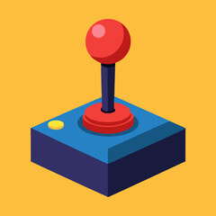 Wall Mural - vector illustration of joystick controller game