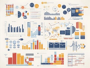 Poster - this comprehensive infographic presents a diverse array of data visualization techniques and analyti