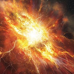 Wall Mural - A bright supernova explosion