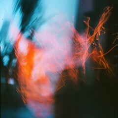 Wall Mural - Abstract light streaks