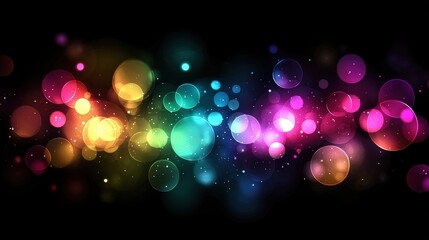 Colorful bokeh lights