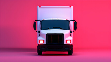 Poster - Unique Delivery Truck Icons. Available Only Here