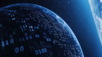 Aufkleber - Computer desktop background display with futuristic motion elements and virtual head-up displays