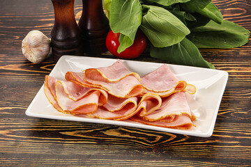 Poster - Italian sausage Prosciutto cotto ham