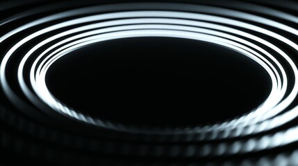 Poster - Circle interfaces with holograms, high-tech futuristic button display. Cyber GUI element for digital technology concept. 3D illustration.