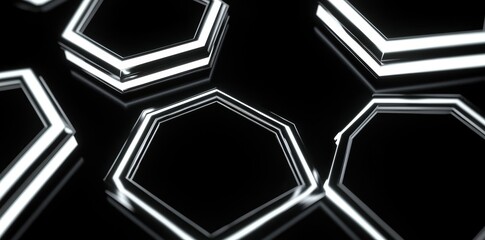 Design of futuristic technology frames for user interface HUD elements for games, the web, and apps.
